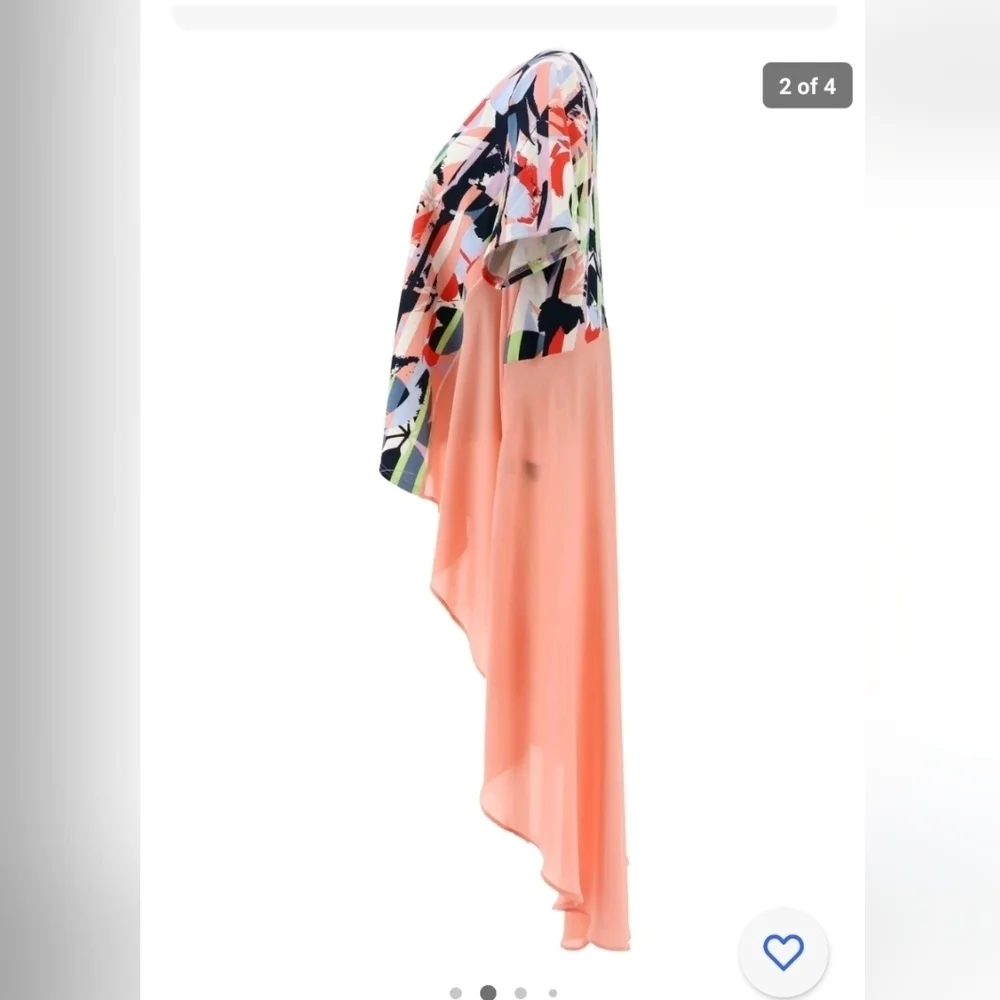 ❤️Beautiful Multi Color Ruffle Back Tunic! - Picture 4 of 4